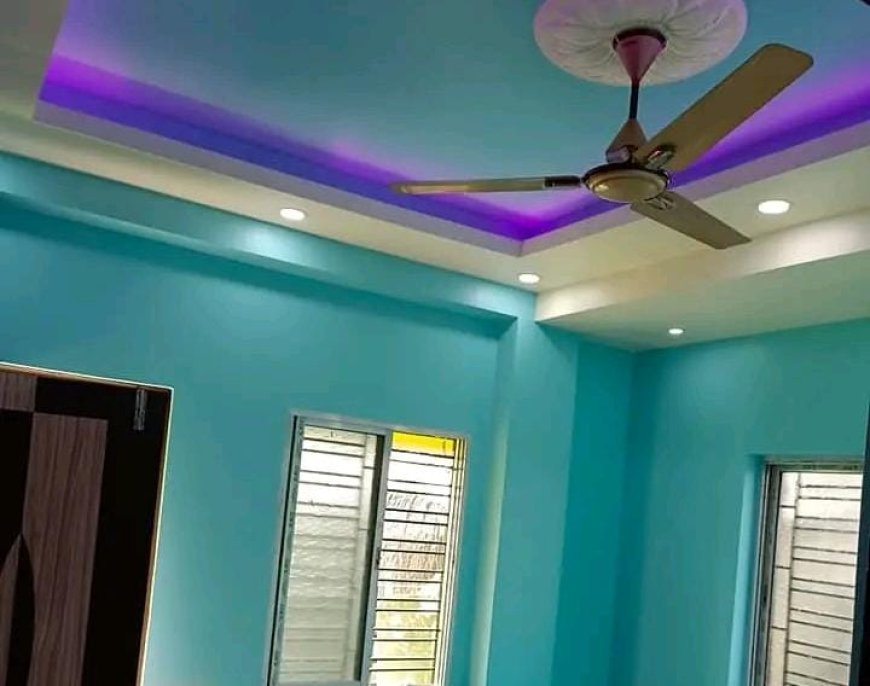 Sky Blue - Wall Colour Combination & Wall Painting Design