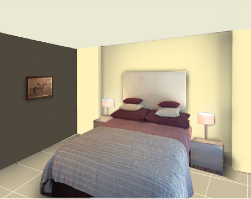 Two Colour Combination For Bedroom Walls - 5 - Cream and black