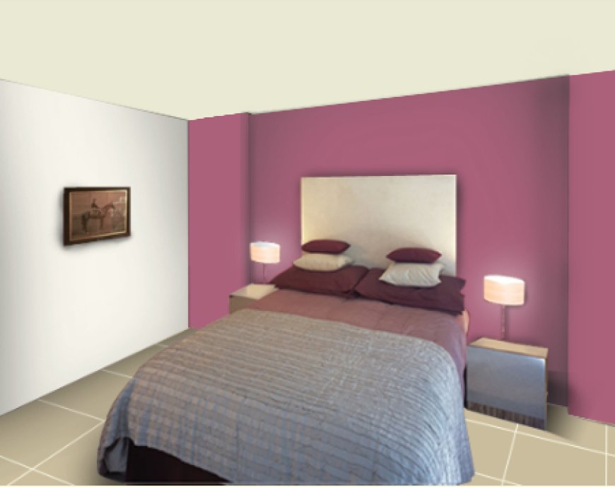 Two Colour Combination For Bedroom Walls - 16 - Purple and white