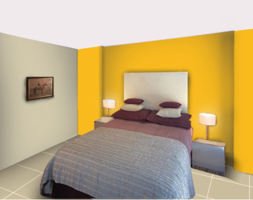 Two Colour Combination For Bedroom Walls - 36 - Grey and yellow