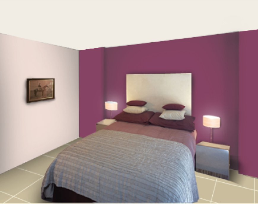 Two Colour Combination For Bedroom Walls - 59 - Dark purple and Light pink