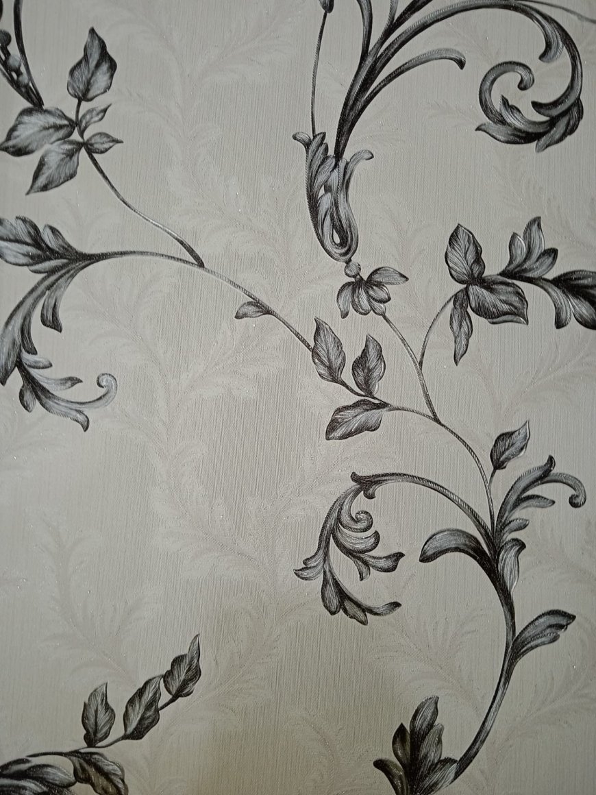 Wallpaper Designs For Wall - Black and White Floral Wallpaper