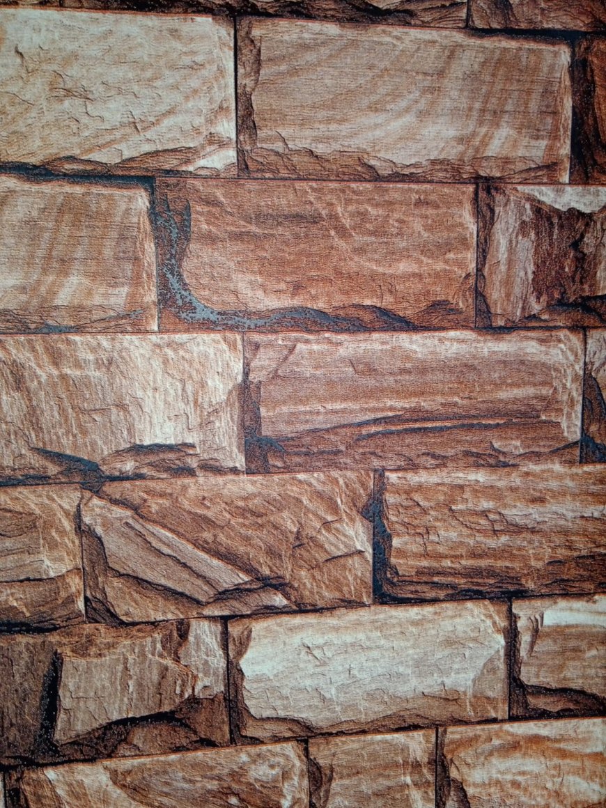 Wallpaper Designs For Wall - 3D Brick Wall Design Pattern