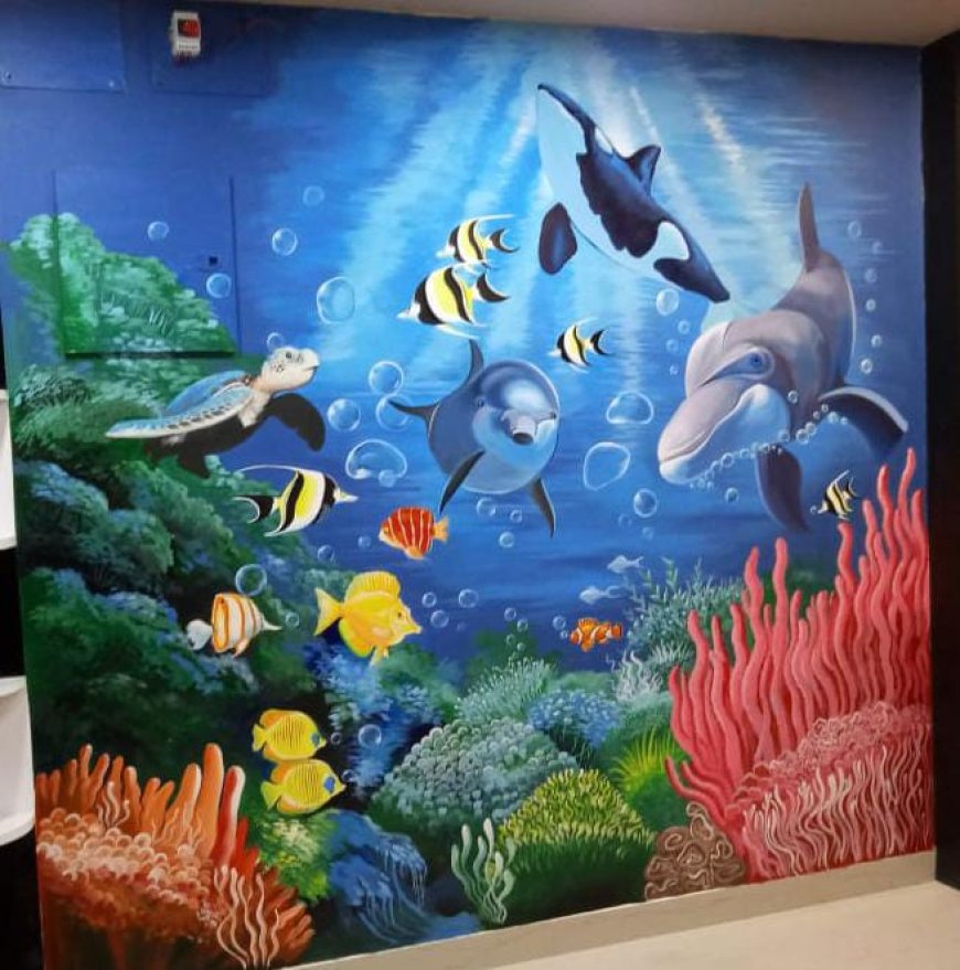 3D Wall Painting Designs - 3D Marine Life