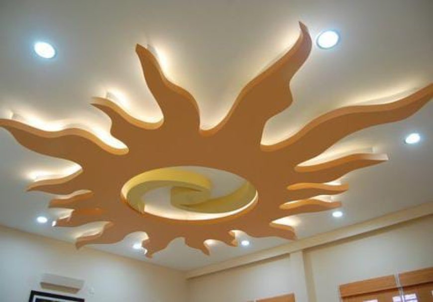 False Ceiling Design For Big Living Room