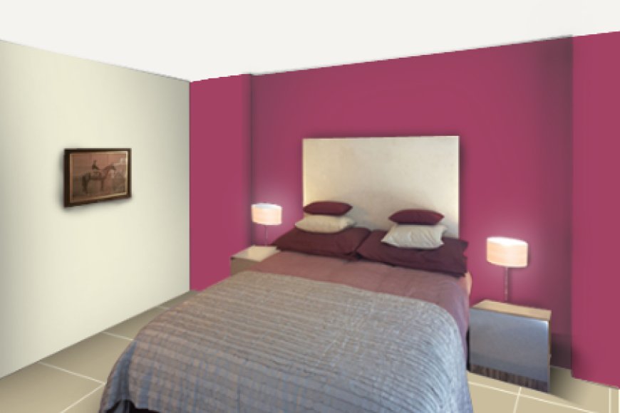 Pink Two Wall Colour Combination For Bedroom Sunshine Home Painting