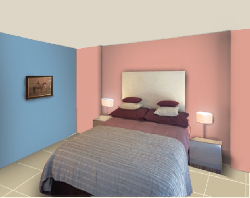 Antique PINK and Dusty Blue