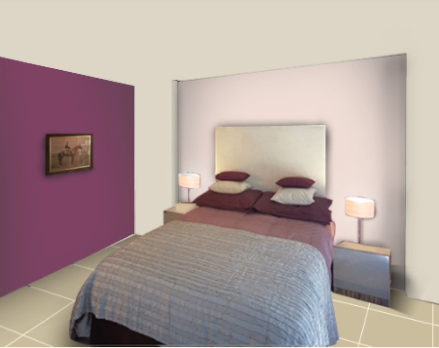 Beige and Eggplant Purple colour combination