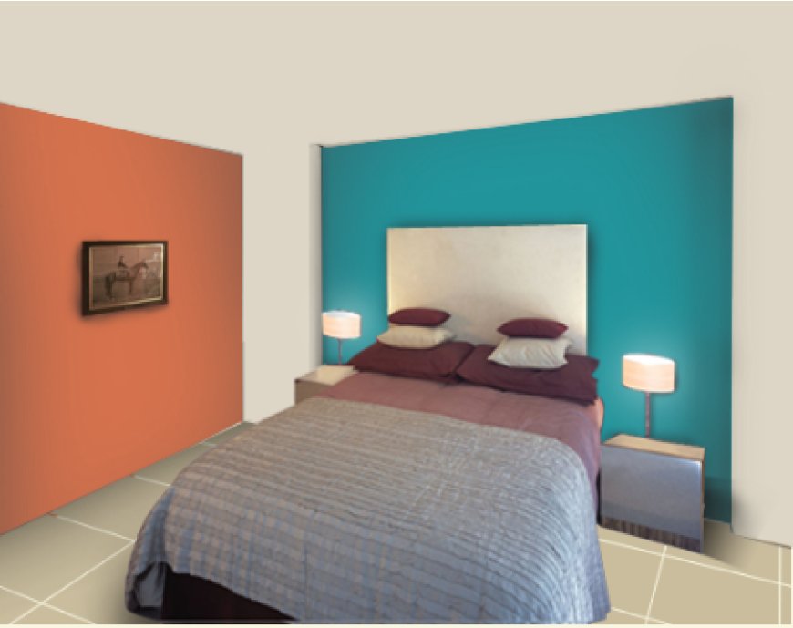 Teal and Burnt Orange Colour Combination 