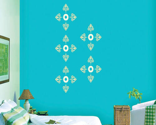 asian paints wall stencil design 2