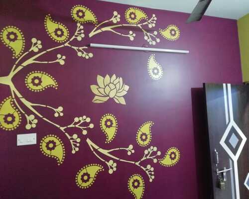 asian paints wall stencil design 27